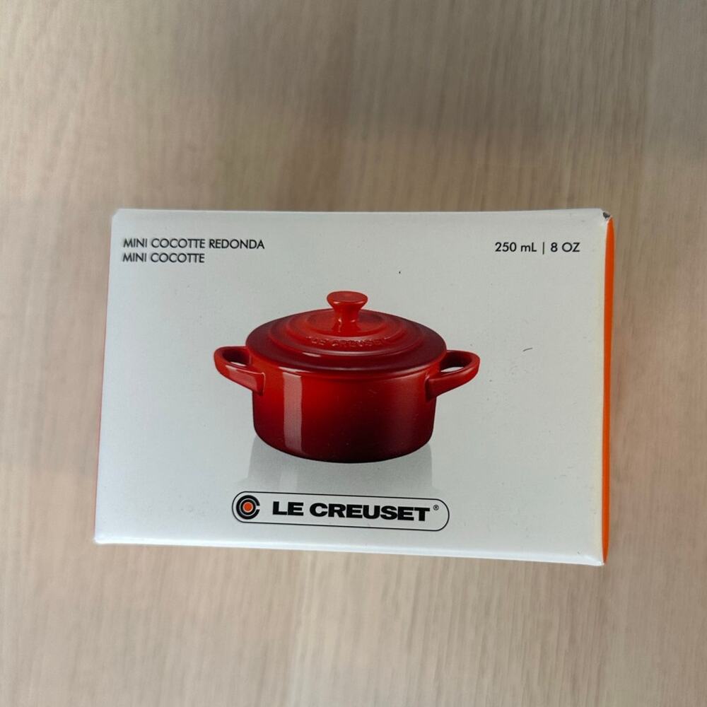 Le Creuset Mini Round Cocotte in White - NEW